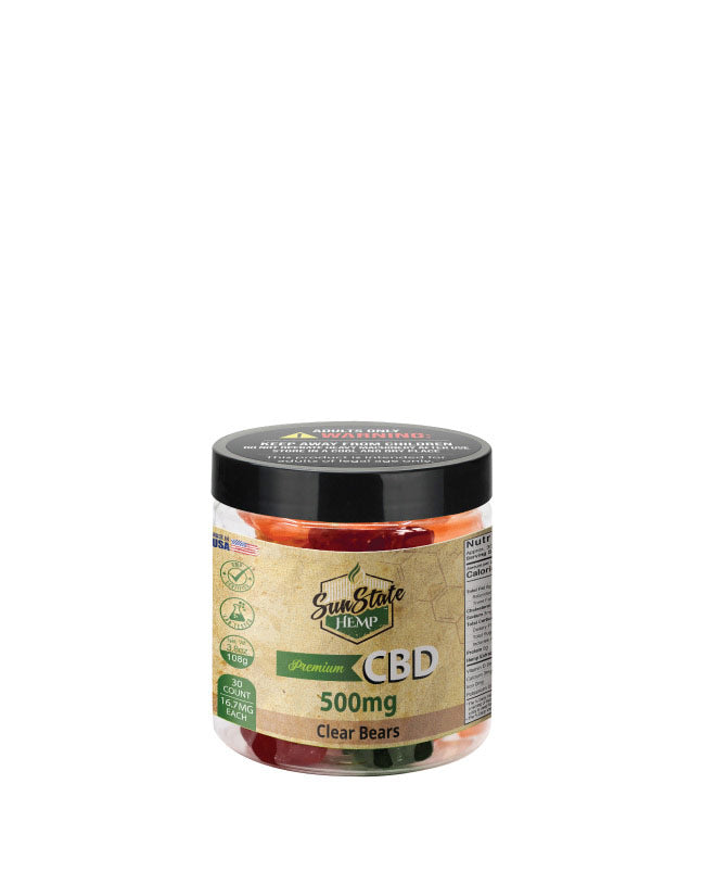 CBD GUMMY TRADITIONAL CLEAR BEARS 500MG