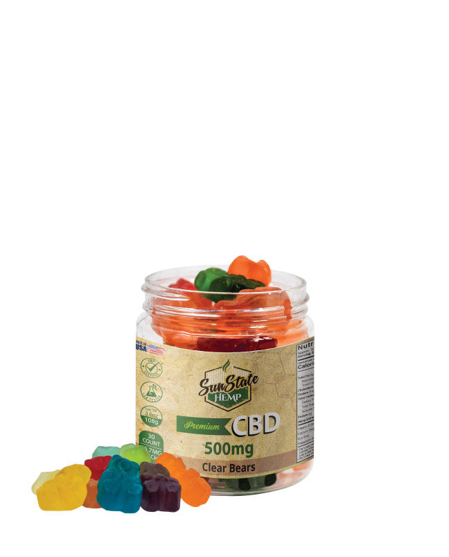 CBD GUMMY TRADITIONAL CLEAR BEARS 500MG