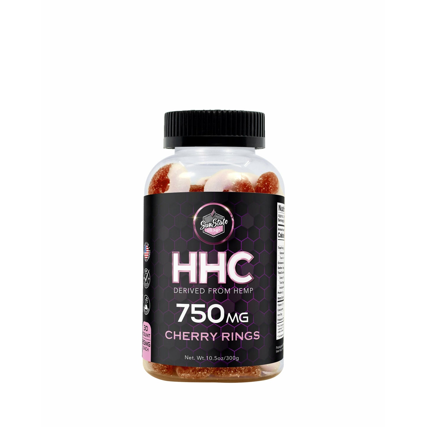 HHC CHERRY RINGS 30CT 750MG