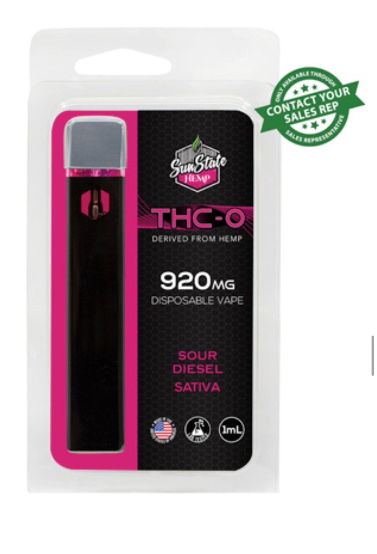THC-O DISPOSABLE VAPE 1ML 920MG