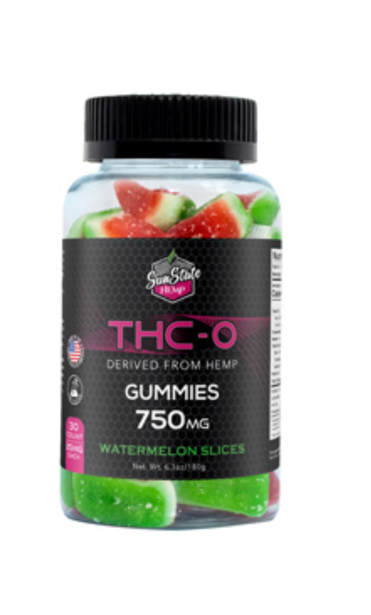 THC-O WATERMELON SLICES 30CT 750MG