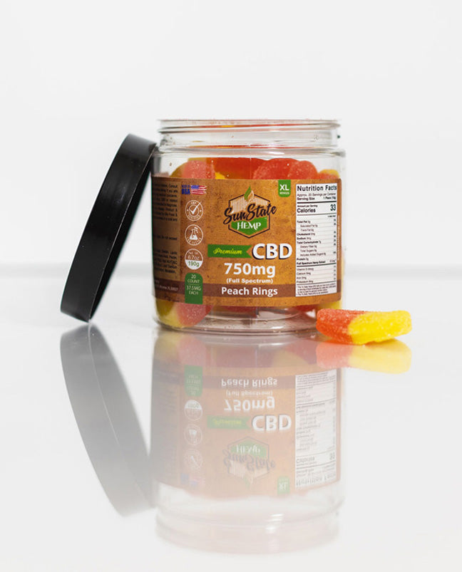 CBD FULL SPECTRUM GUMMY PEACH RINGS