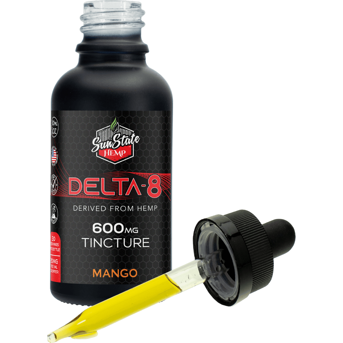 DELTA 8 MCT OIL TINCTURE MANGO 30ML 600MG