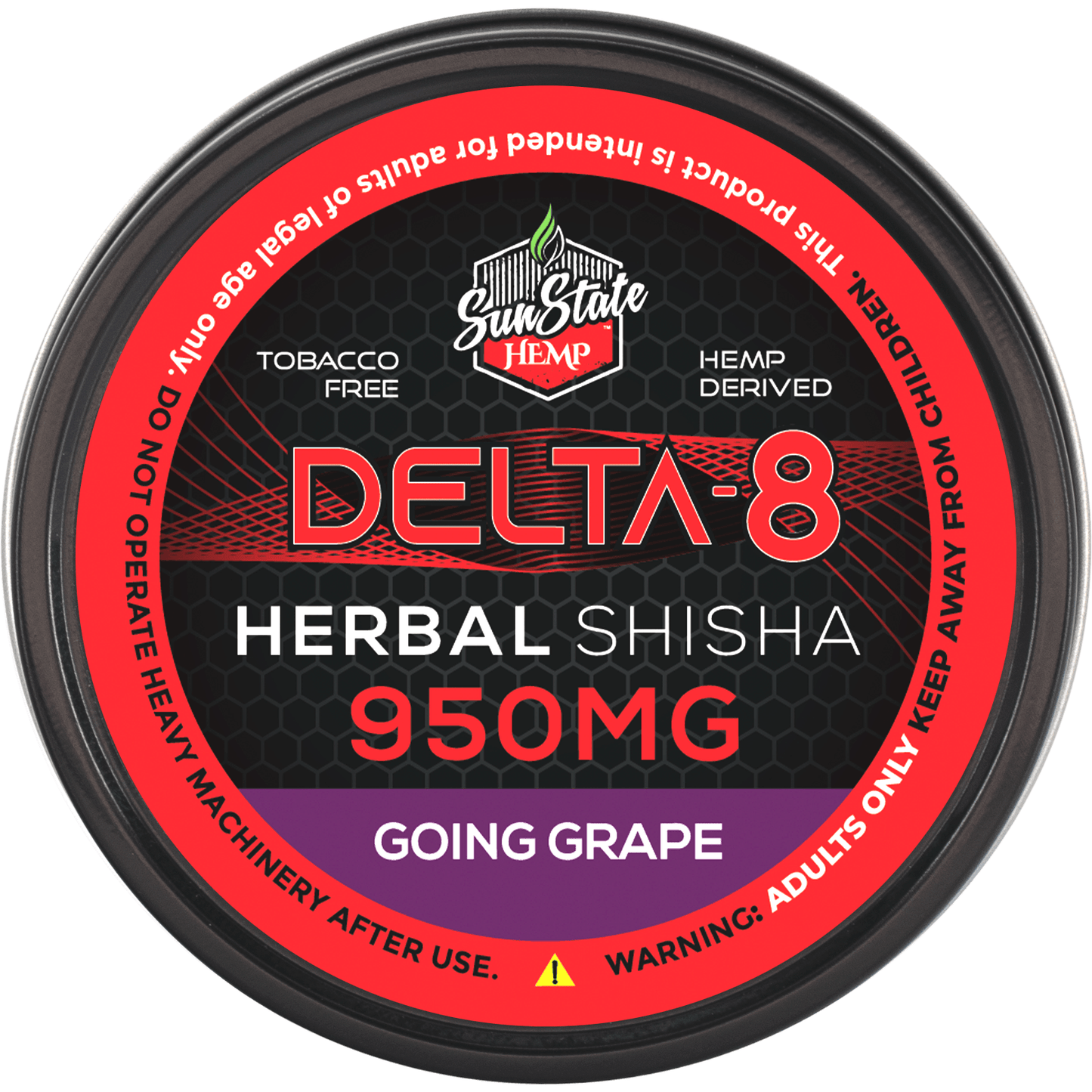 DELTA 8 SHISHA GOING GRAPE 950MG
