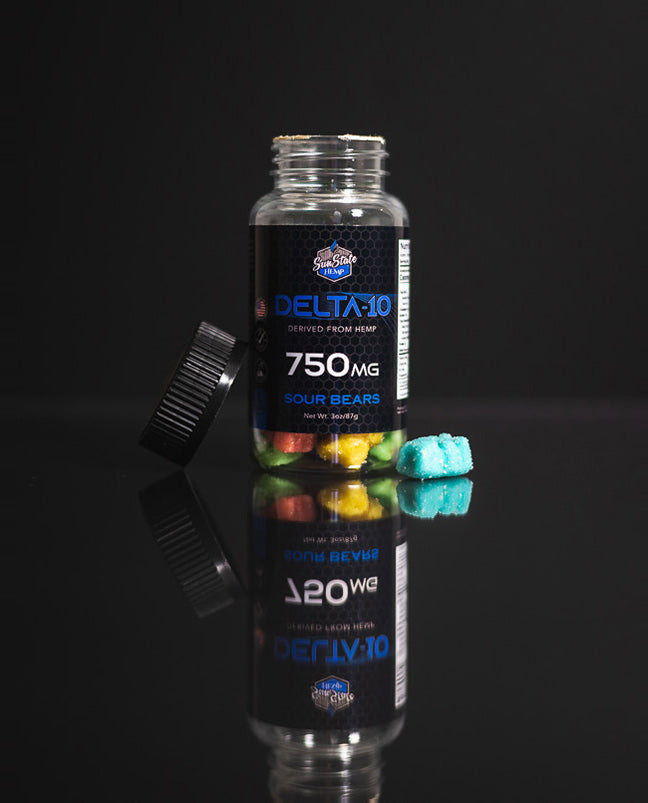 DELTA 10 GUMMY SOUR BEARS 30CT 750MG