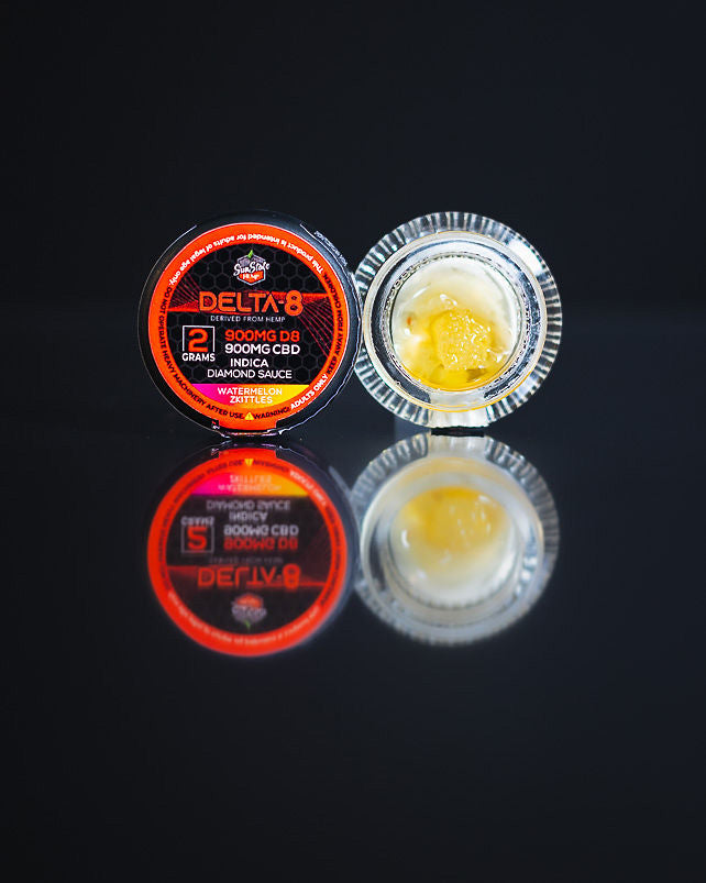 DELTA 8 DIAMOND SAUCE INDICA WATERMELON ZKITTLES 2G 1800MG