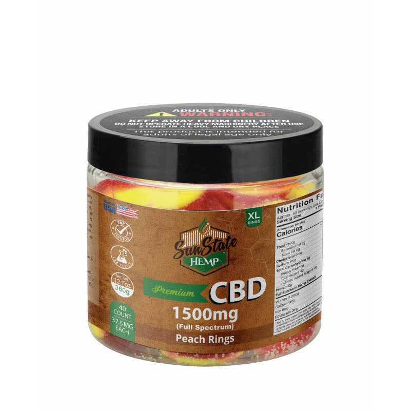 CBD FULL SPECTRUM GUMMY PEACH RINGS