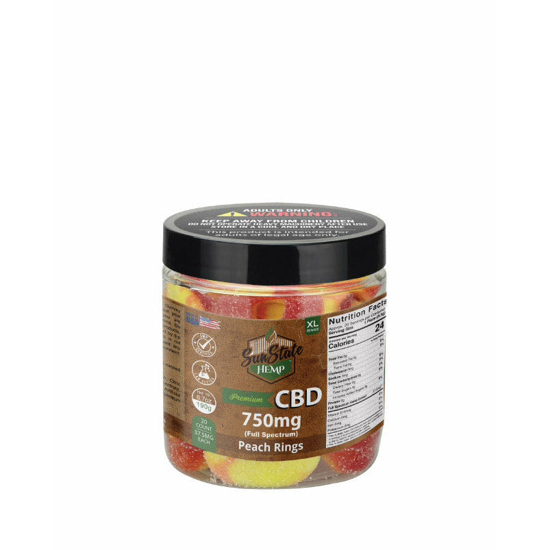 CBD FULL SPECTRUM GUMMY PEACH RINGS