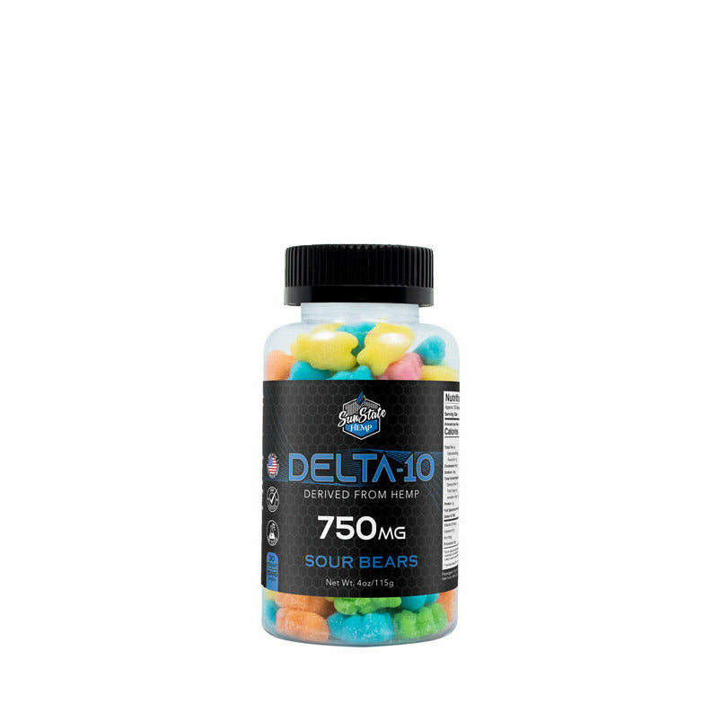 DELTA 10 GUMMY SOUR BEARS 30CT 750MG
