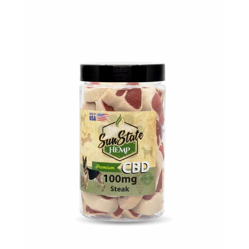 CBD PET TREATS STEAK 12OZ