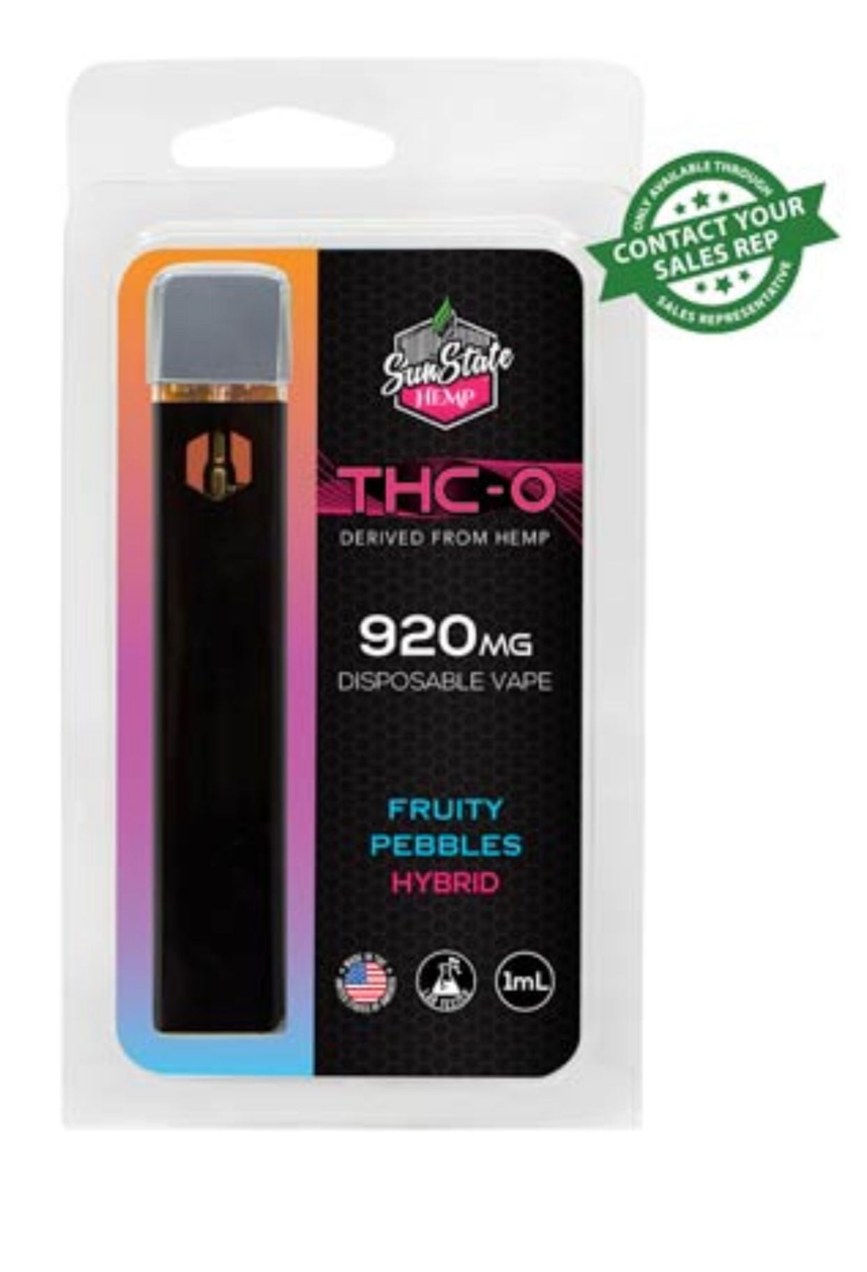 THC-O DISPOSABLE VAPE 1ML 920MG