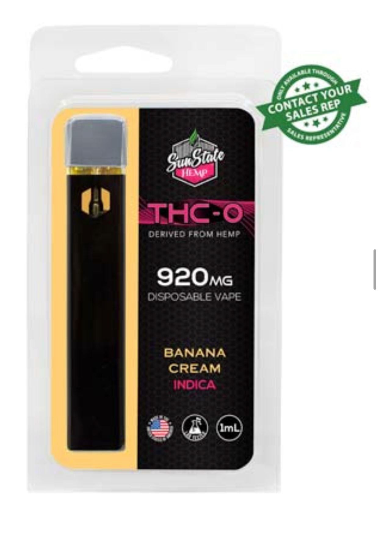 THC-O DISPOSABLE VAPE 1ML 920MG