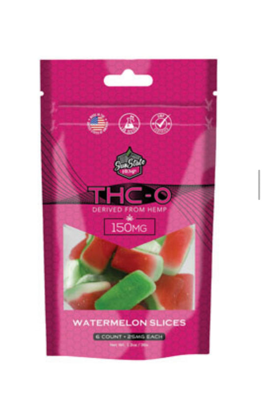 THC-O GUMMY WATERMELON SLICES GRAB N' GO BAG