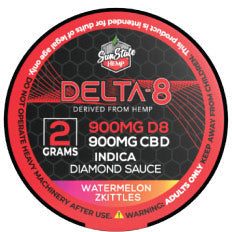 DELTA 8 DIAMOND SAUCE INDICA WATERMELON ZKITTLES 2G 1800MG